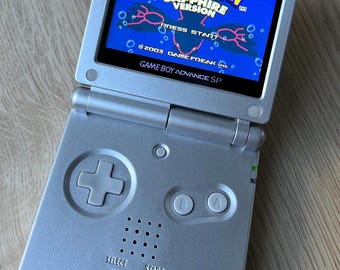 任天堂 ゲームボーイアドバンス GBA SP シルバーシステム AGS 001 新品