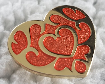 Zelda Heart Container Enamel Pin – Legend of Zelda Gaming Pin