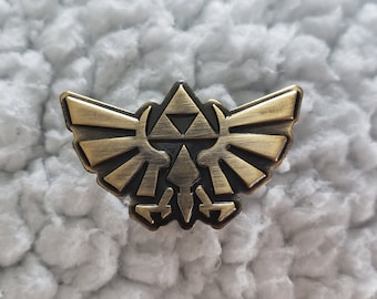 Zelda Hyrule Crest Triforce Logo Pin