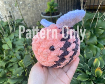 Chunky Small Bee Crochet Pattern | Cute Bee Plush Pattern | Handmade Bee Pattern (Digital PDF Only)