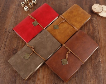 Vintage Bound PU Leather Cover Journal Travel Notebook Travellers Diary Gift AU