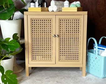1/6 Scale Caned Cabinet:  Miniature Doll Furniture, 3D Printed