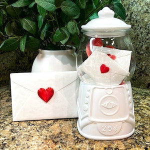 ARCHIVO para sobres con forma de corazón para impresión 3D / Tarjeta o etiqueta con forma de nota de amor en 3D