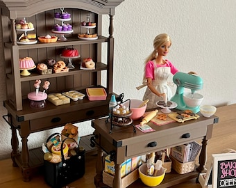 FILE for Worktable and Hutch for 3D printing, Miniature 1:6 Scale  - Digital STL Files for 3D Printing