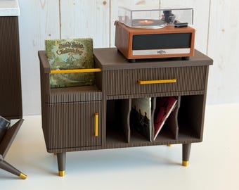 1:6 Scale Record Player Stand for MiniVerse & Mini Brands