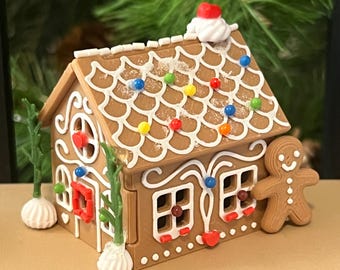 Mini Gingerbread House Kit – 1:6 Scale Holiday Decor for Miniverse & Fashion Doll Scenes
