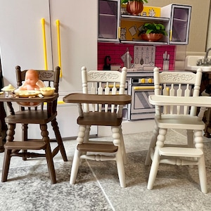 1/6 Scale High Chair  – Fashion Doll Furniture