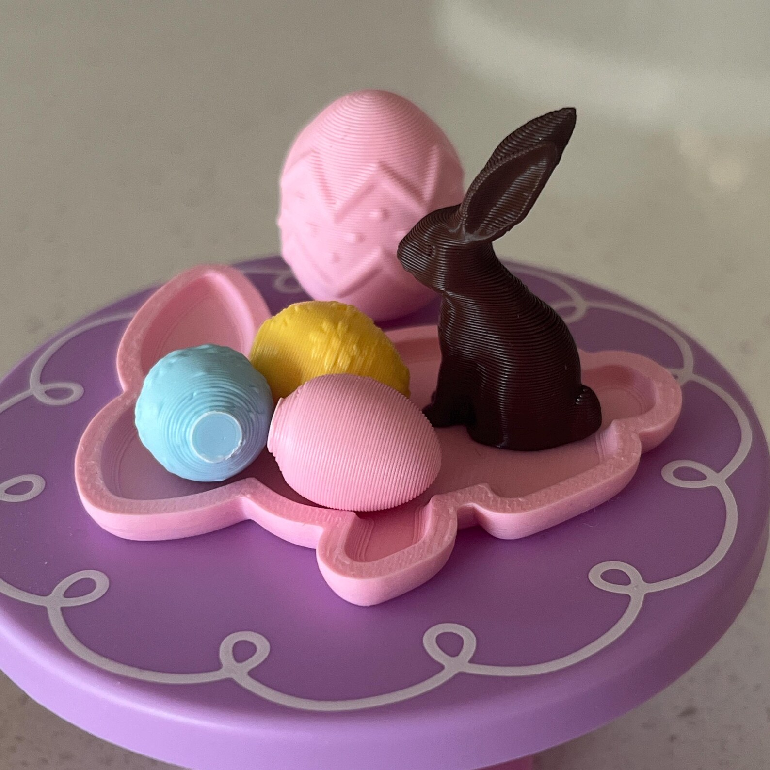Faux Chocolate Easter Bunny Decor | Elegant Spring Bunny | Reusable ...