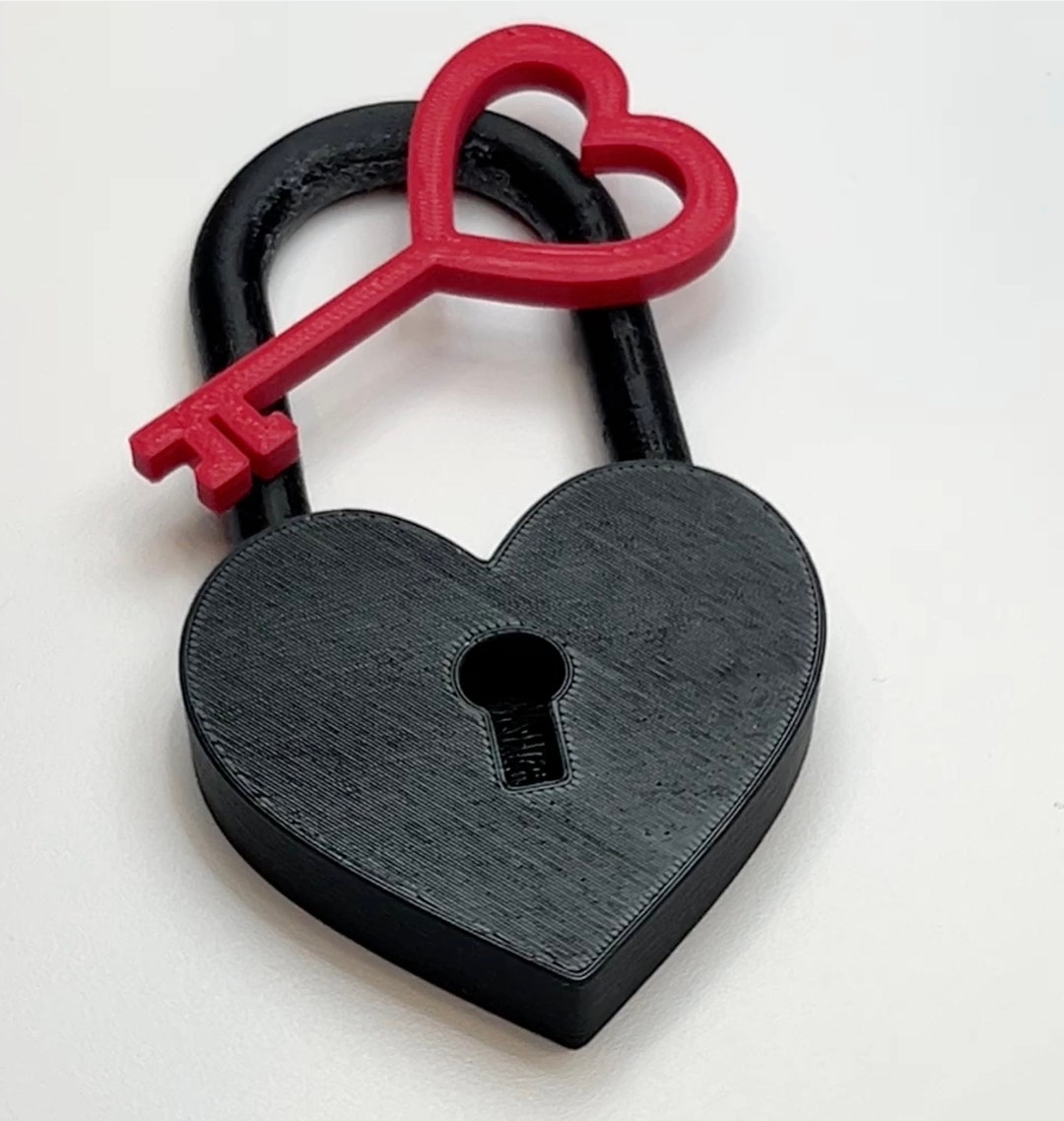 FILE for Heart Lock & Key for 3D Printing | Valentine Decor - Etsy