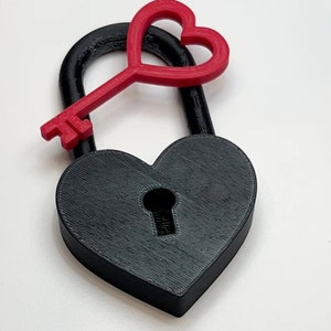 FILE for Heart Lock & Key for 3D Printing | Valentine Decor - Etsy