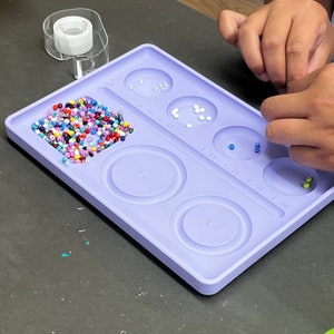 FILE for 3D Printed Beading Tray | Beading Board for Kids | Sort, Organize, and Size Bracelets