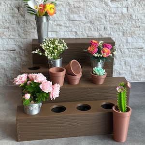 Miniature Marktkisten - Vielseitig einsetzbar für Ihre 1/6 Dioramen, passend für Blumeneimer und Töpfe oder feste Oberteile, 5 Größen, Miniverse kompatibel