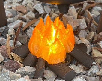 Johiux Lutin Accessoires De Noël LED Lutin Foyer Maison De Poupée Lutin Cheminée Miniature Flamme De Ville Mini Accessoires Feu De Camp Miniature Noël Feu De Camp