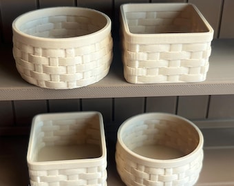 Miniature Pantry Baskets: 1/6 Scale Miniverse Dollhouse Storage