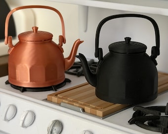 1:6 Scale Tea Kettle, Dollhouse Stove Kettle, Mini Kitchen Accessory, Miniverse Compatible