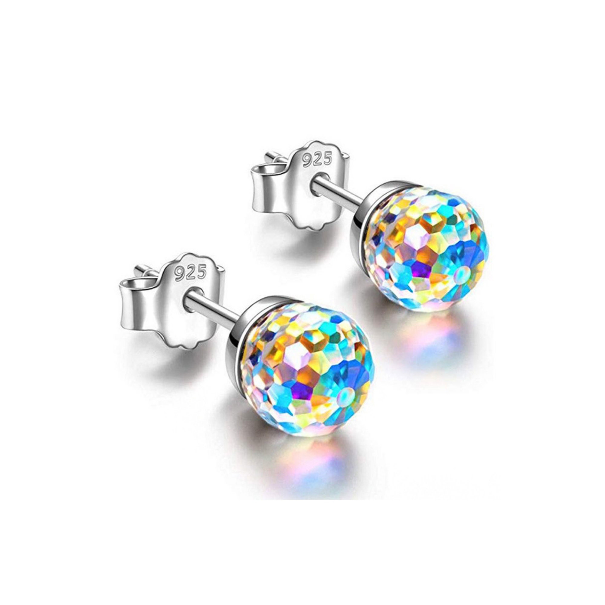Earrings & Studs | 925 Silver sterling With Crystal Ball | Freeup