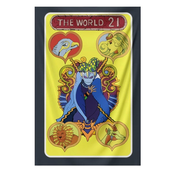 DIO's Stand Za Warudo Tarot Tapestry