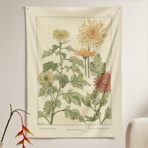 Chrysanthemum Flower Tapestry