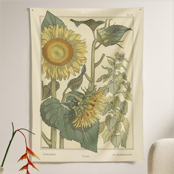 Sunflower Flora Tapestry