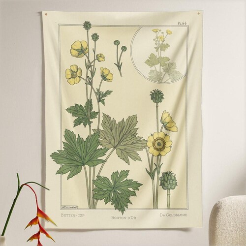 Nasturtium Flower Tapestry - Etsy