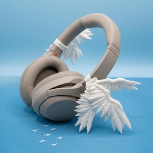 Angel Wings Headphone Accessory, Y2K Kawaii Fairycore Headset Wings