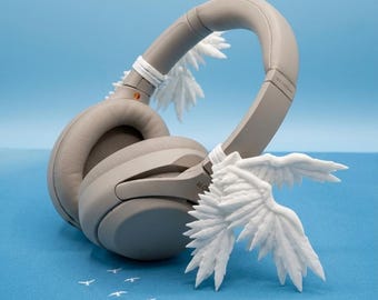 Angel Wings Headphone Accessory, Y2K Kawaii Fairycore Headset Wings