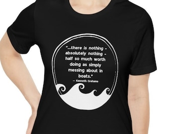 Messing About on Boats Back Print Nautical Quote Graphic - Etsy