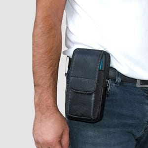 Lederax Echtleder Oversized Holster und Gürteltasche LD514