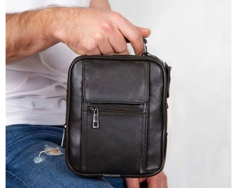 Lederax Genuine Leather Steel Case Men's Shoulder Bag and Handbag LD404
