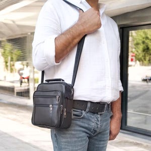 Lederax Genuine Leather Steel Case Hand and Shoulder Bag Medium Size LD507