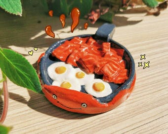 カルシファーリングホルダー - アニメ粘土皿、手作りのかわいいギフト、日本のアートトレイ