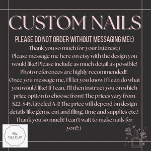 Handmade press on nails/ Custom press on nails/ Gifts for Her/ Please read description and look at last two photos!!