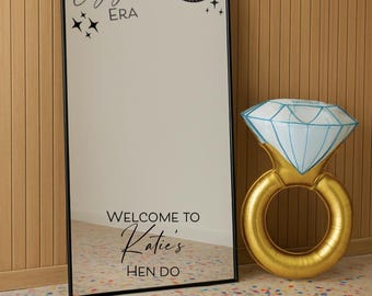 Wedding Era | Bride | Groom | Fiancee | Engagement Party | Bridal Shower | DIY | Easy transfer signs | Mirror Sign | In my Era