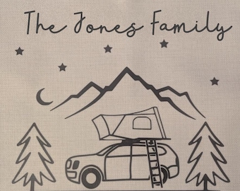 Rooftop tent cushion cover | Camping pillow | Personalised Gift | Adventure | Tentbox