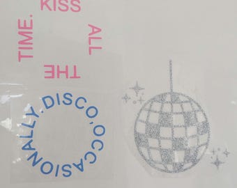 DIY Iron On Vinyl Transfers | Kiss All The Time, Disco Ball (3 Pack) Together Together | Style | Wembley