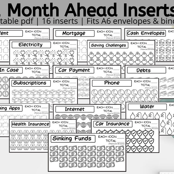 Month Ahead Budget Binder Etsy Month Ahead Budget Binder Etsy