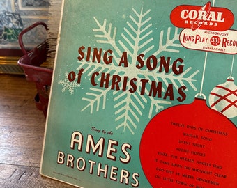 Ames Brothers | Sing a Song of Christmas | Vinyl | Album Record | Christmas Music | 33 1/3 RPM