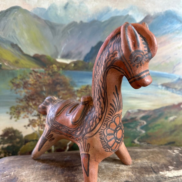 Mexican Pottery | Horse | Bank | Piggy Bank | Hand Crafted | Folk Art |