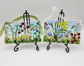 Fused Glass Flower Suncatcher