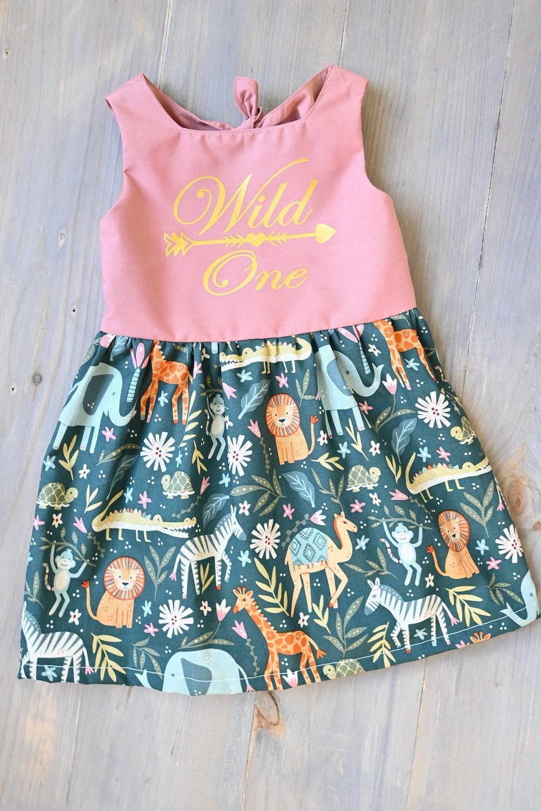 Safari Dress for Girls, Zoo Themed Dress Girls, Safari Dress for Baby