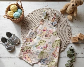 Vintage Winnie the Pooh Romper: Baby 1st Birthday Outfit, Overalls for Boys and Girls