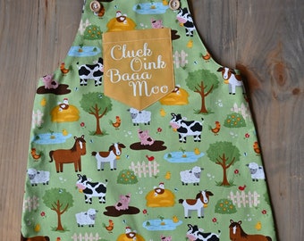 Farm Animals Baby Romper: First Birthday Outfit