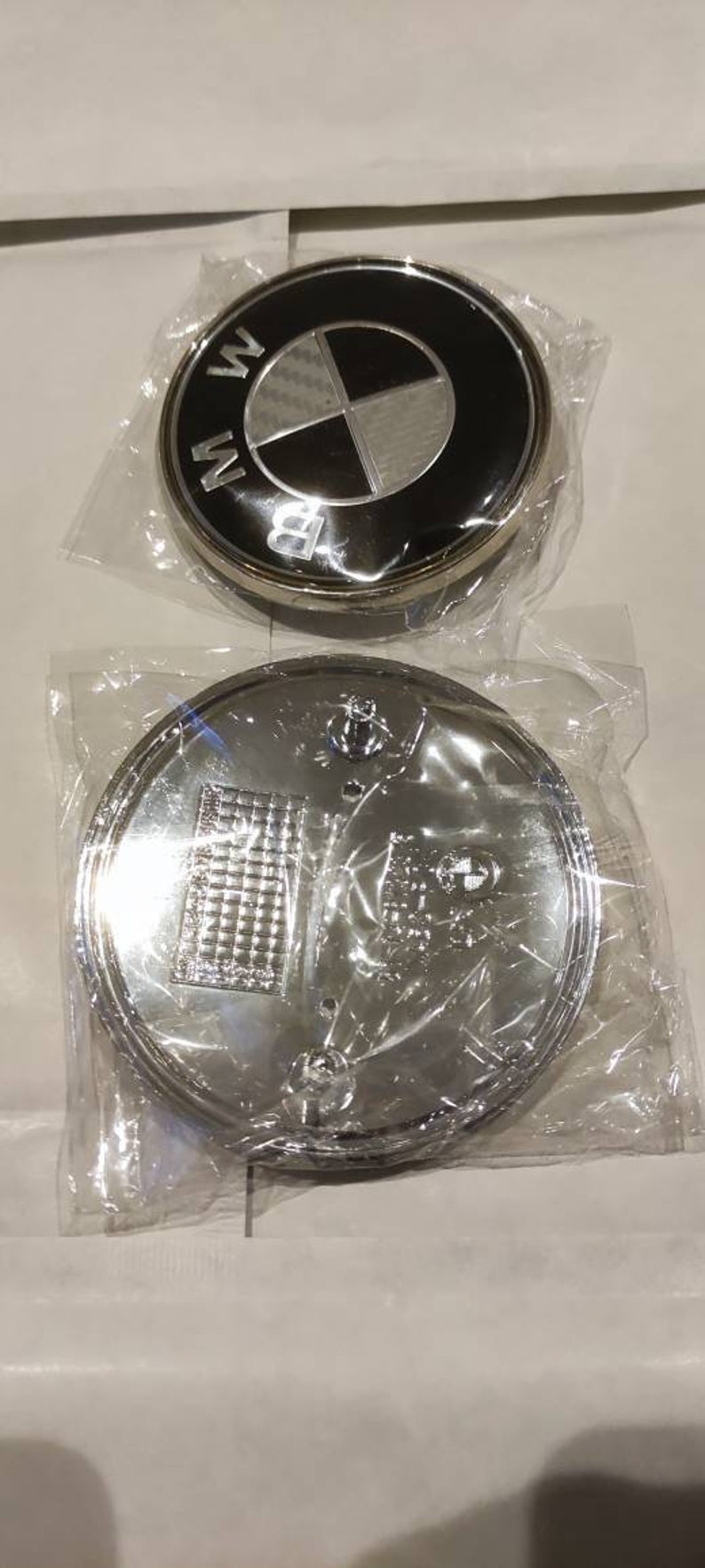 BMW Bonnet BADGE Carbon Fibre Emblem 82mm E46 E90 E60 E81 Series M ...