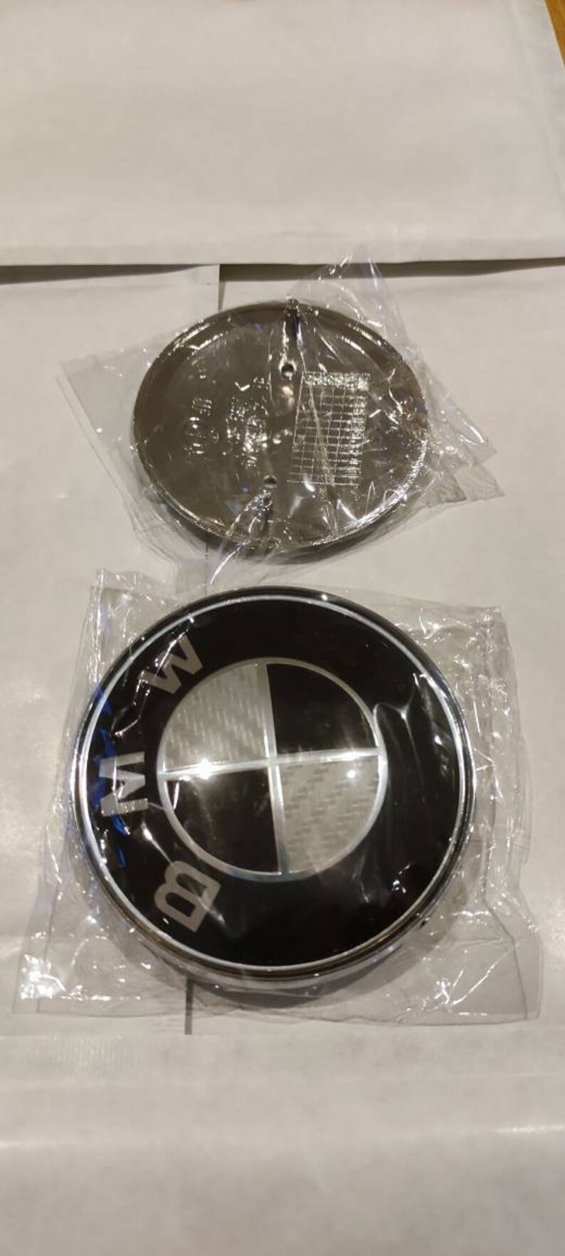 BMW Bonnet BADGE Carbon Fibre Emblem 82mm E46 E90 E60 E81 Series M ...