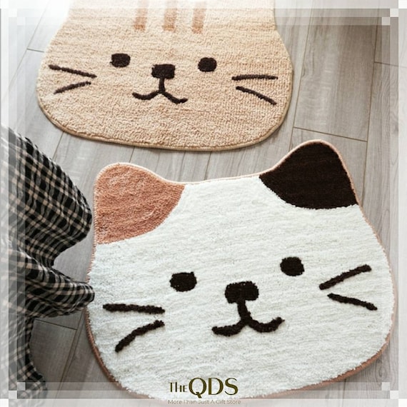 Cartoon Dog Design Floor Mat  Cute bath mats, Rugs on carpet, Cute cat face