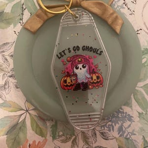 Let’s go ghouls keychain
