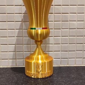 Coppa Italia Trophy Replica: 3D Printed Football Souvenir