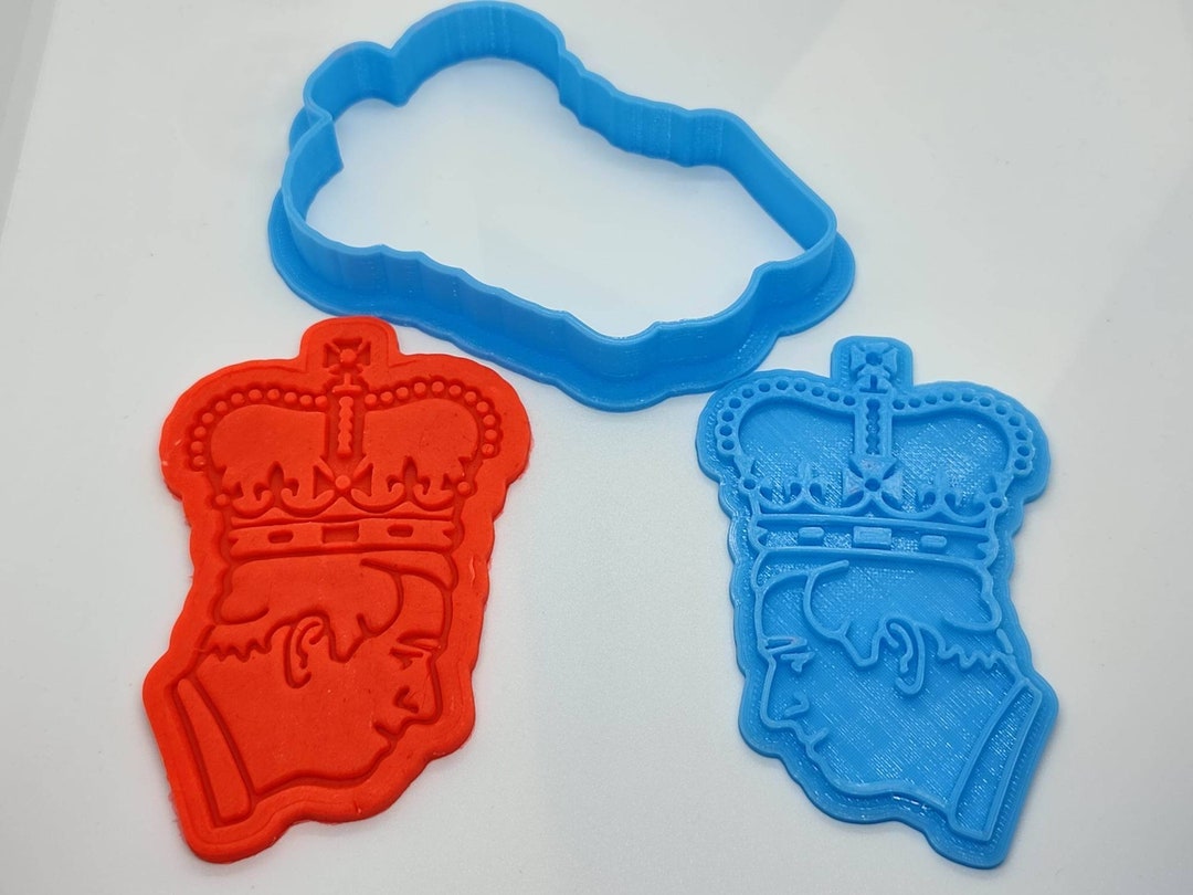 King Charles Embosser Stamp and Cutter Fondant Stamp Cookie Etsy
