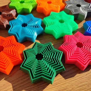 Fidget Sensory Toy Star, Desk Toy, Stress Relief Toy, Relaxation Toy, Gift for him, Gift for her, Birthday Gift, Star, 3D Printed, Office