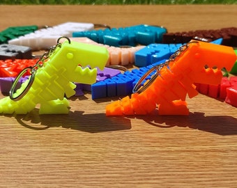 3D-utskriven Flexi T-Rex-nyckelring: Dinosauriefidgetleksak